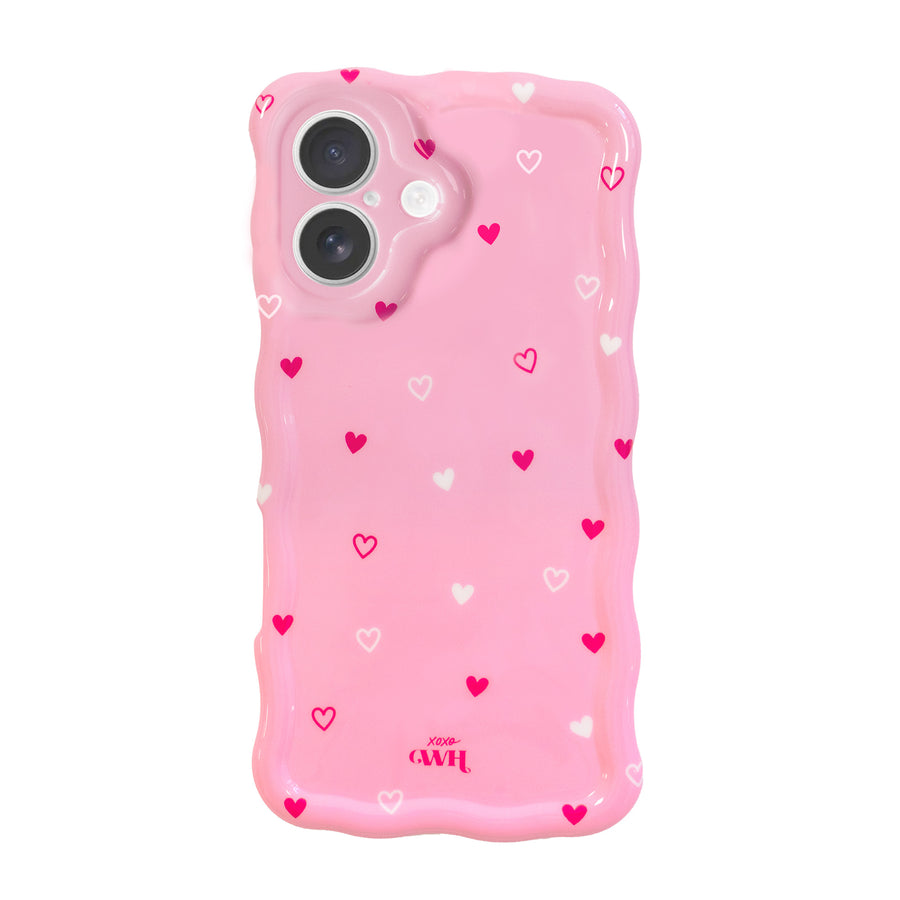 Glossy Wavy Case Love Notes - iPhone 16 Plus