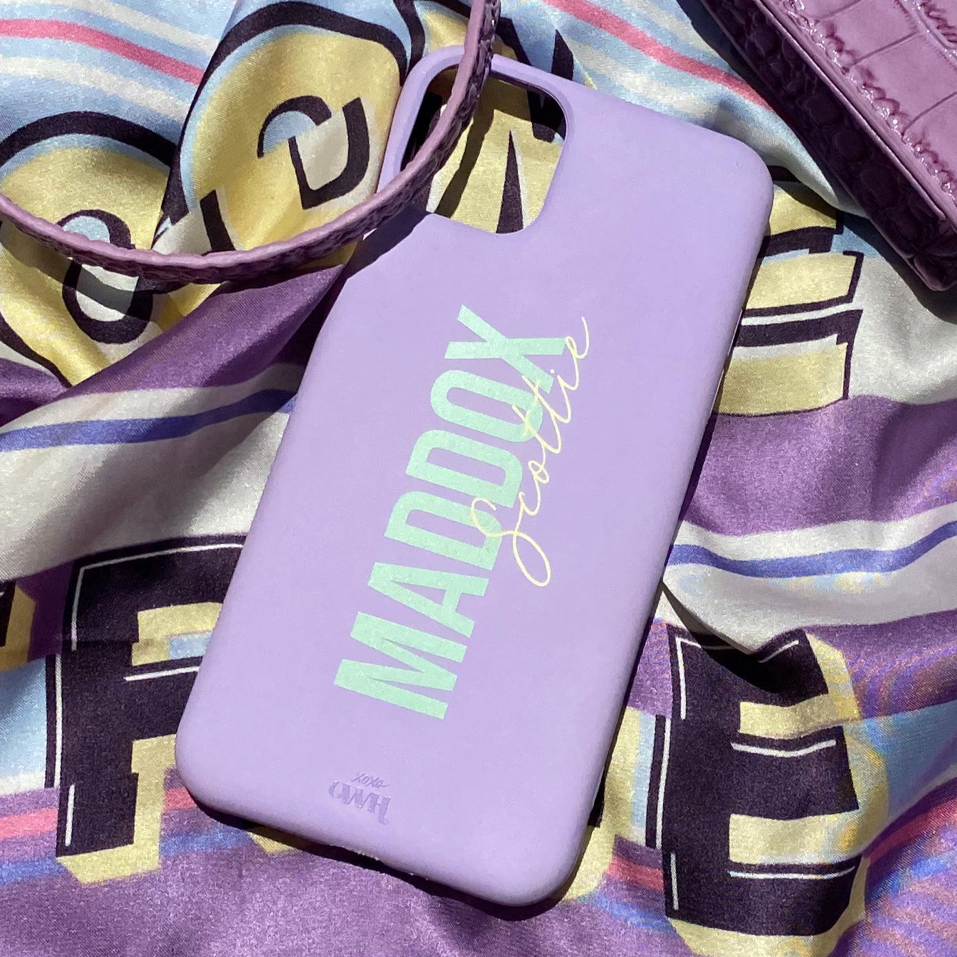 xoxo Wildhearts Personalized Colour Case - Purple