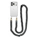 iPhone 17 Pro Max - Marble Black Transparant Cord Case - Long Cord