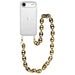 iPhone 17 Air - Marble Brown Transparant Cord Case - Long Cord