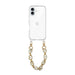 iPhone 17 - Marble Creme Transparant Cord Case - Short Cord