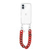 iPhone 17 - Red Roses Transparant Cord Case - Short Cord