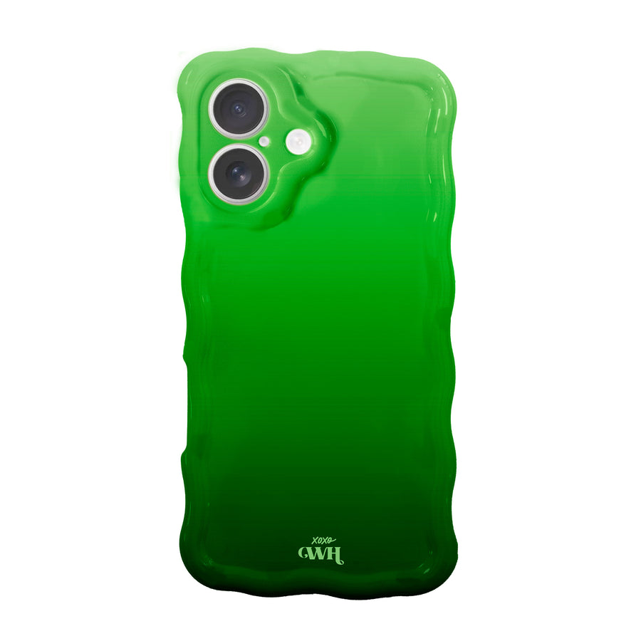 Glossy Wavy Case Matcha Coco - iPhone 16 Plus