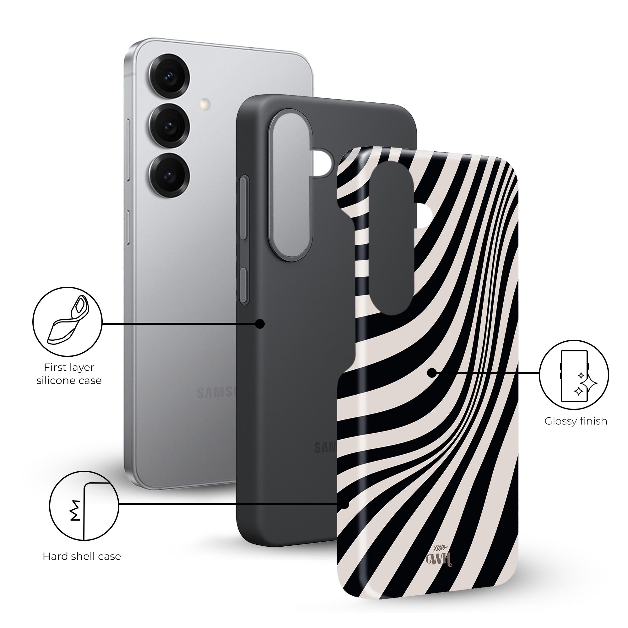 xoxo Wildhearts Optical Illusion - Samsung Galaxy S25 Plus