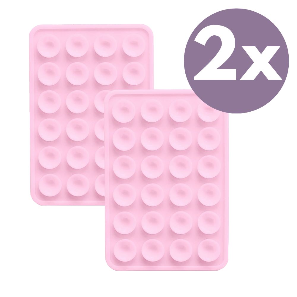 xoxo Wildhearts xoxo Wildhearts telefoonsticker Bundel - 2x Stick On Me sticker - Selfiesticker TikTok - Zuignap telefoonhoes telefoon sticker - Sticky sticker - Octobuddy Popsocket - Telefoonhouder - Vierkant - Roze (2 stuks)