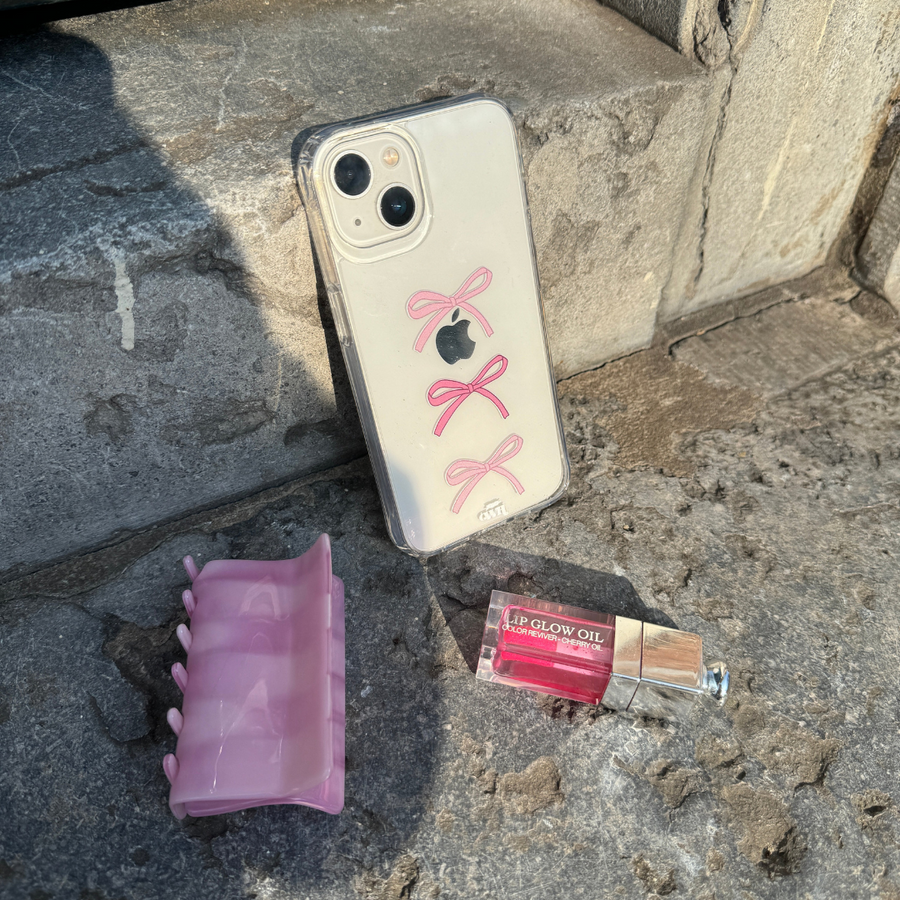 xoxo Wildhearts - iPhone 15 Pro - Bow It Up Clear Case