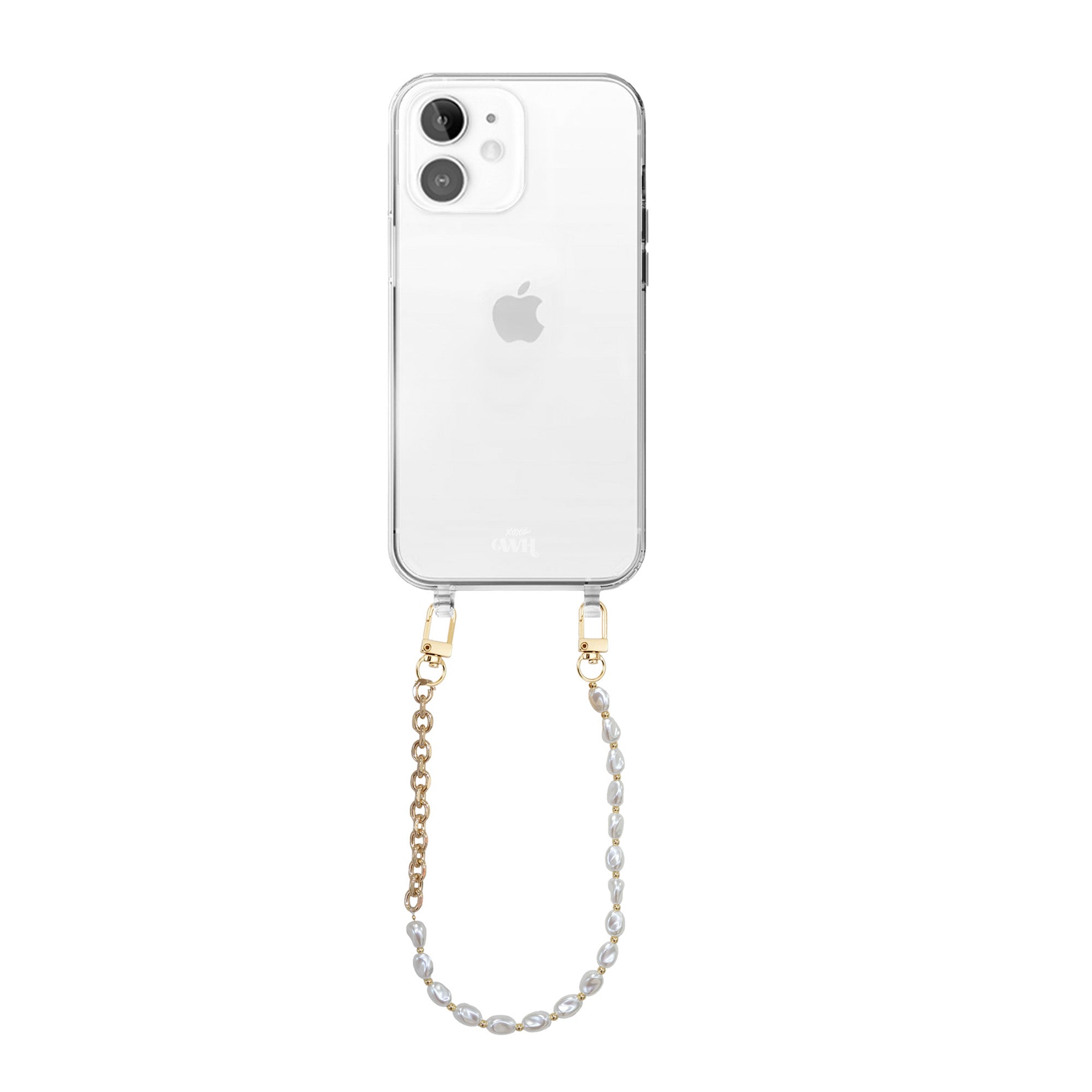 xoxo Wildhearts - iPhone 11 - Over The Moon Transparant Cord Case - Short Cord