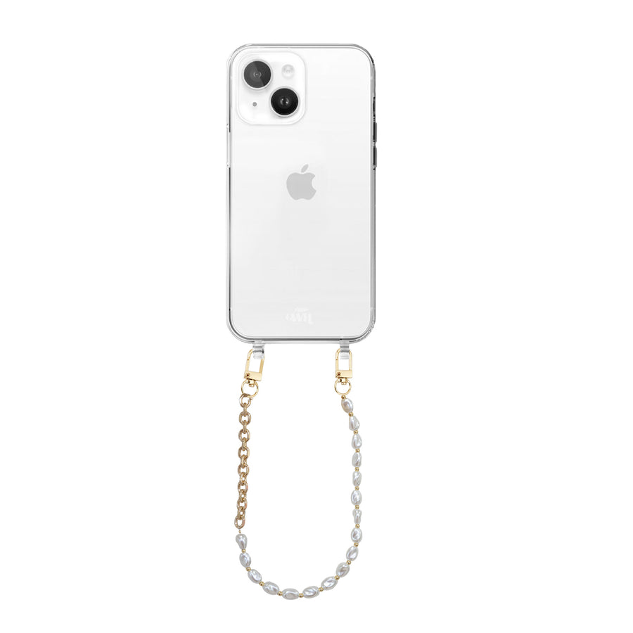 xoxo Wildhearts - iPhone 13 - Over The Moon Transparant Cord Case - Short Cord