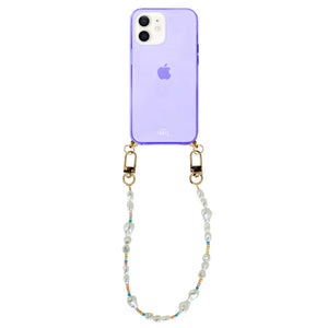 xoxo Wildhearts - iPhone 12 - Beachy Vibes Cord Case Purple - Short Cord