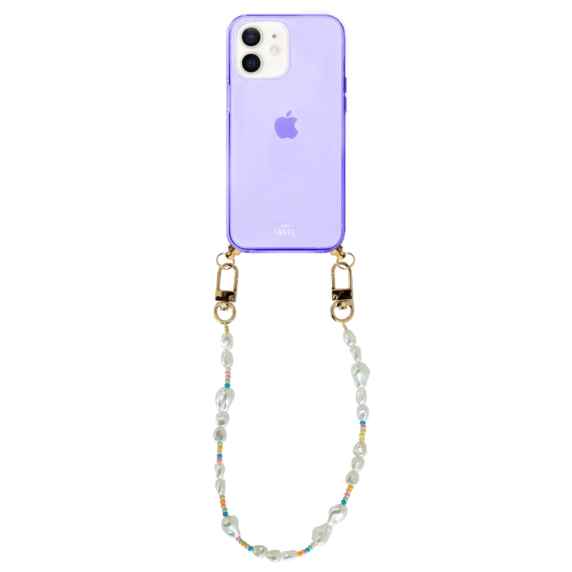 xoxo Wildhearts - iPhone 11 - Beachy Vibes Cord Case Purple - Short Cord