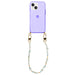 iPhone 15 - Beachy Vibes Cord Case Purple - Short Cord