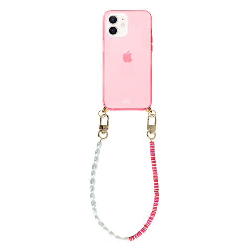 xoxo Wildhearts - iPhone 11 - Island Girl Cord Case Pink - Short Cord