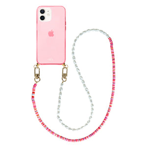xoxo Wildhearts - iPhone 11 - Island Girl Cord Case Pink - Long Cord