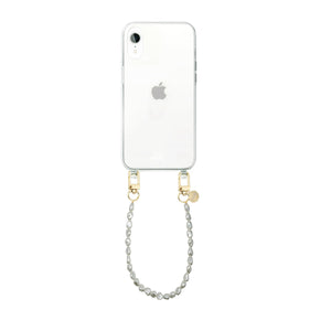 xoxo Wildhearts - iPhone XS Max - Pearlfection Transparant Cord Case - Short cord