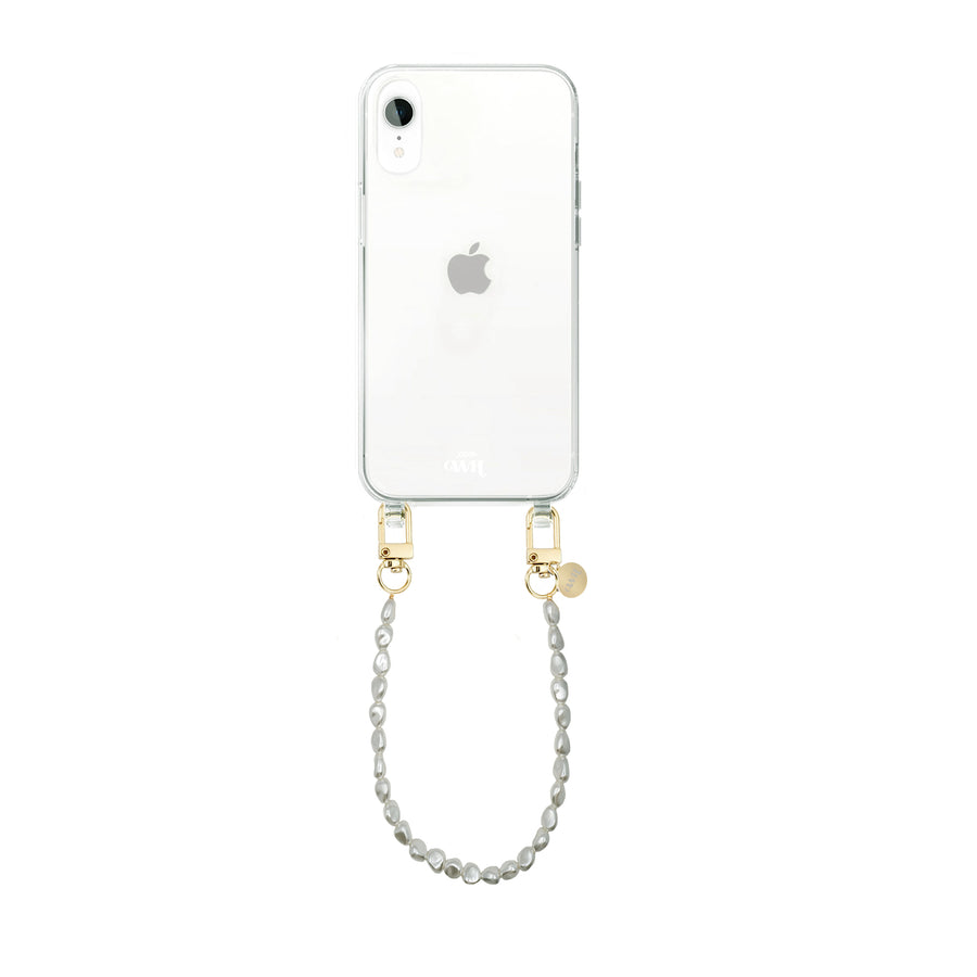 iPhone XS Max - Pearlfection Transparant Cord Case - Short cord