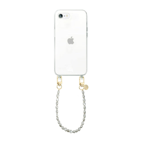 xoxo Wildhearts - iPhone 7/8/SE 2020/2022 - Pearlfection Transparant Cord Case - Short cord