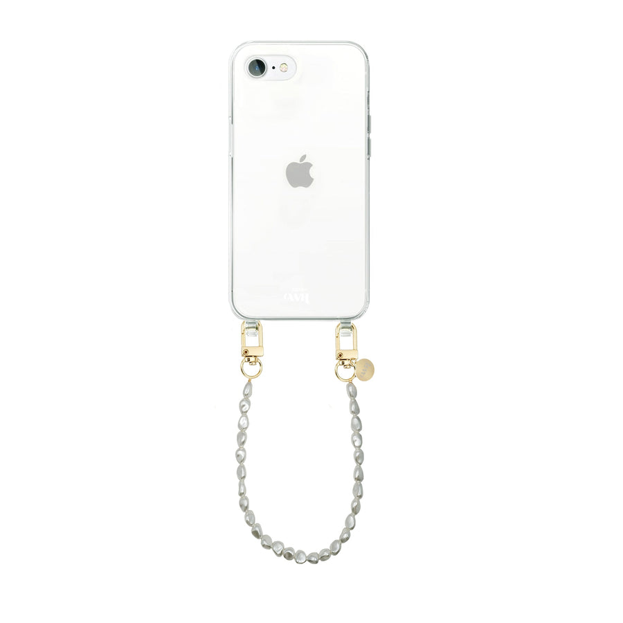 iPhone 7/8/SE 2020/2022 - Pearlfection Transparant Cord Case - Short cord