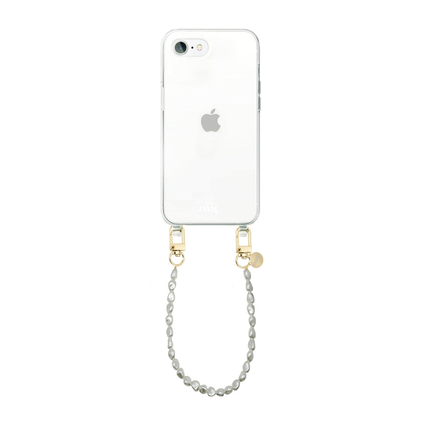 iPhone 7/8 Plus - Pearlfection Transparant Cord Case - Short cord