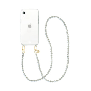 xoxo Wildhearts - iPhone XR - Pearlfection Transparant Cord Case - Long cord