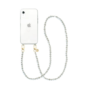 xoxo Wildhearts - iPhone X/XS - Pearlfection Transparant Cord Case - Long cord