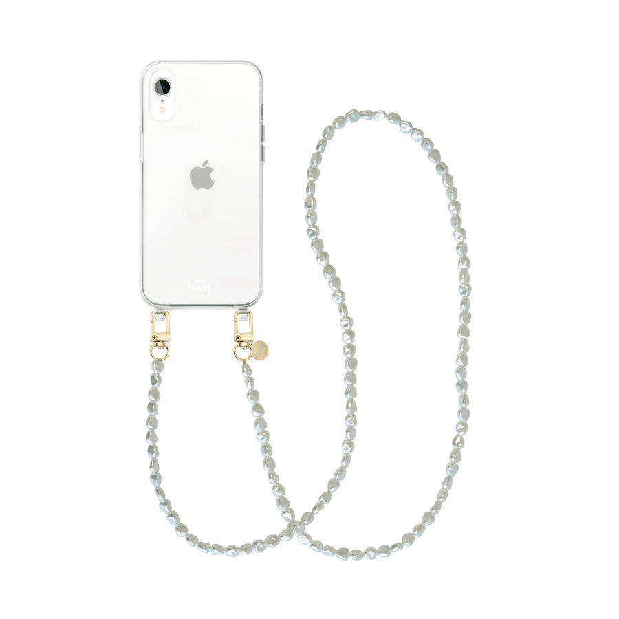 iPhone X/XS - Pearlfection Transparent Cord Case - Long Cord