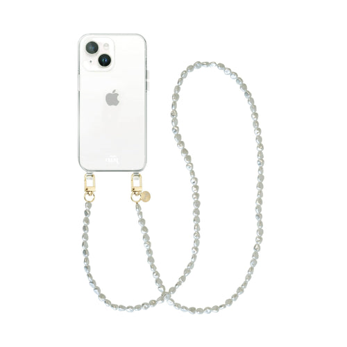 xoxo Wildhearts - iPhone 13 mini - Pearlfection Transparant Cord Case - Long cord