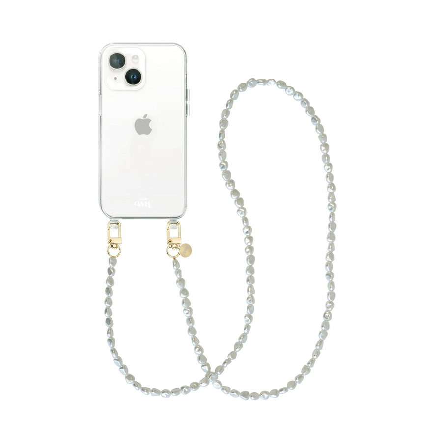 iPhone 13 Mini - Pearlfection Transparent Cord Case - Long Cord