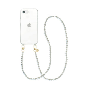 xoxo Wildhearts - iPhone 7/8/SE 2020/2022 - Pearlfection Transparant Cord Case - Long cord