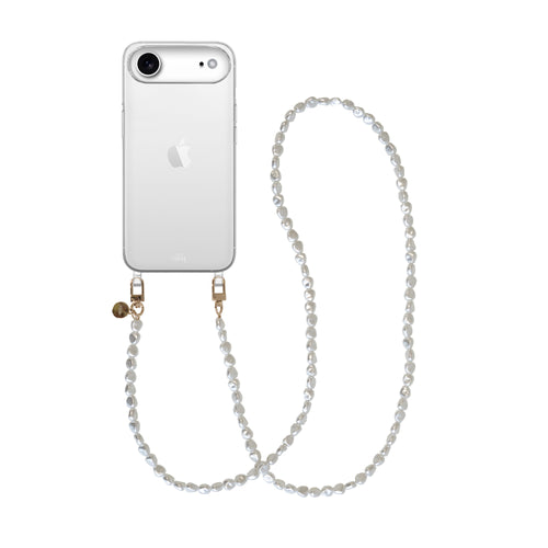 xoxo Wildhearts iPhone 17 Air - Pearlfection Transparant Cord Case - Long cord