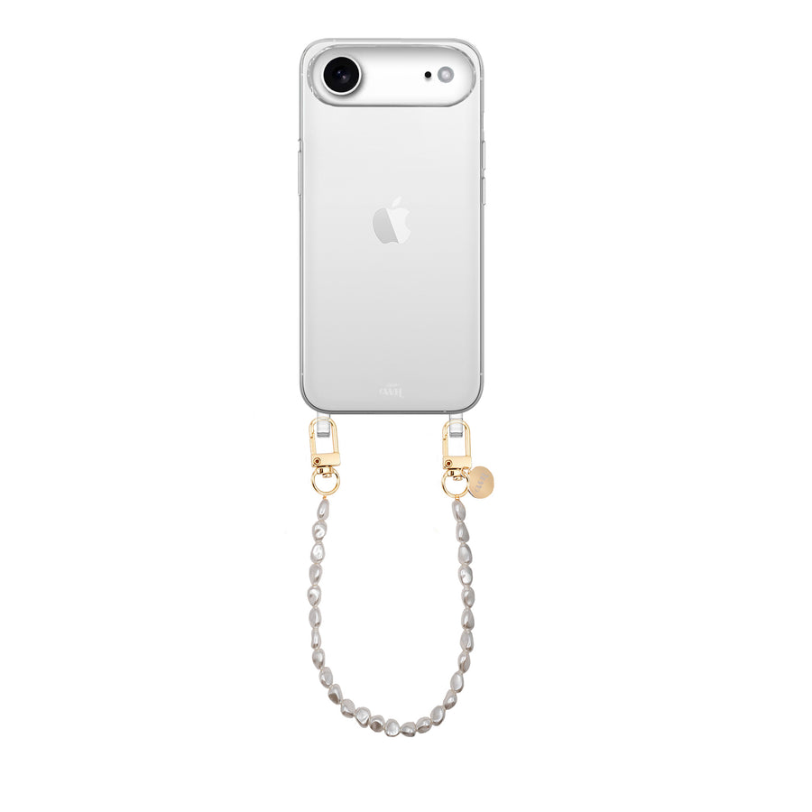iPhone 17 Air - Pearlfection Transparant Cord Case - Short cord