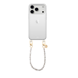 xoxo Wildhearts iPhone 17 Pro Max - Pearlfection Transparant Cord Case - Short cord