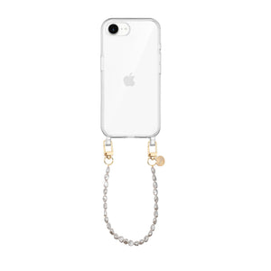 xoxo Wildhearts iPhone 17e - Pearlfection Transparant Cord Case - Short cord
