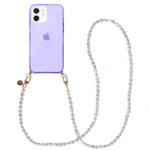 xoxo Wildhearts - iPhone 12 - Pearlfection Cord Case Purple - Long Cord