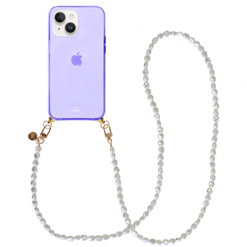xoxo Wildhearts - iPhone 13 - Pearlfection Cord Case Purple - Long Cord