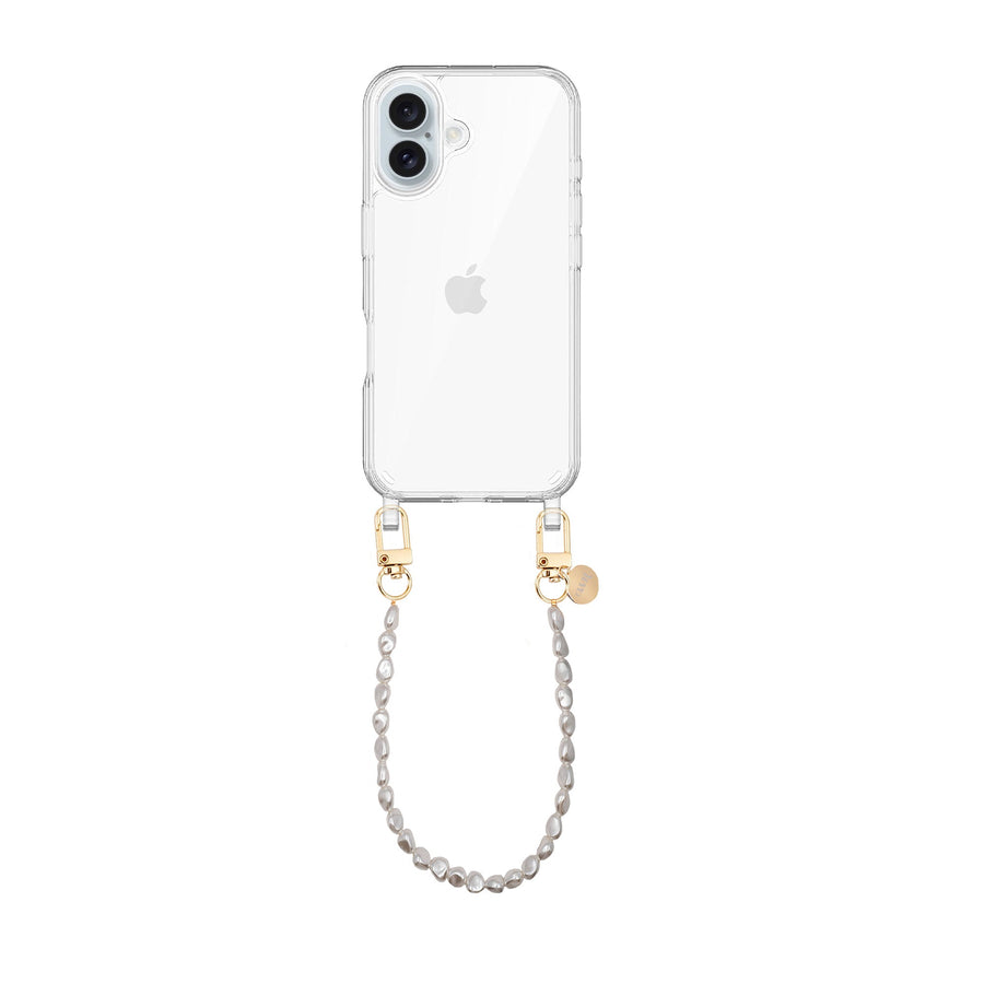 iPhone 17 - Pearlfection Transparant Cord Case - Short cord