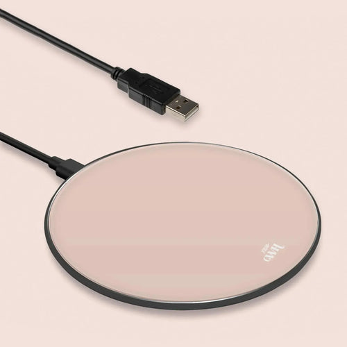 xoxo Wildhearts - Personalized Wireless Charger - Beige