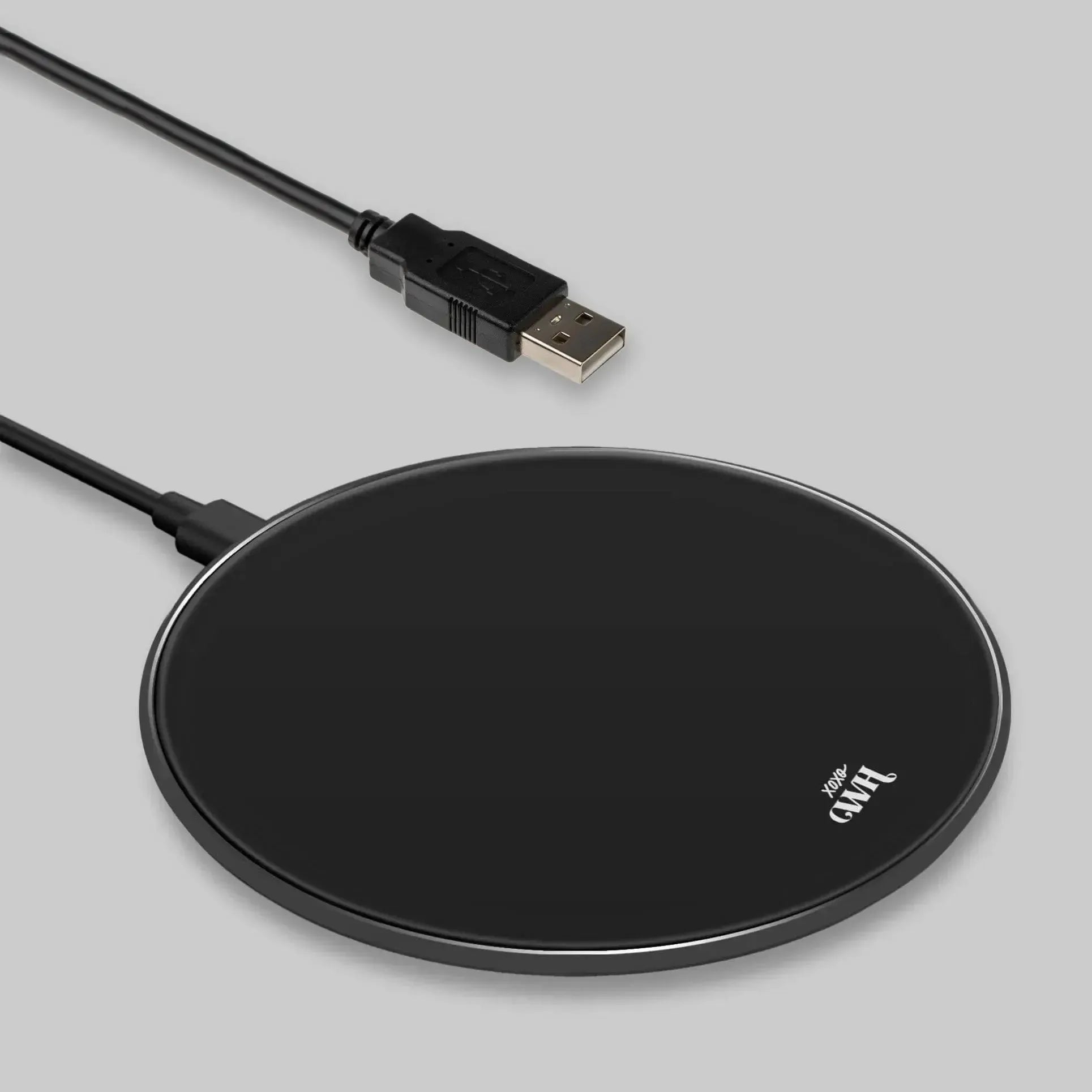 xoxo Wildhearts - Personalized Wireless Charger - Black