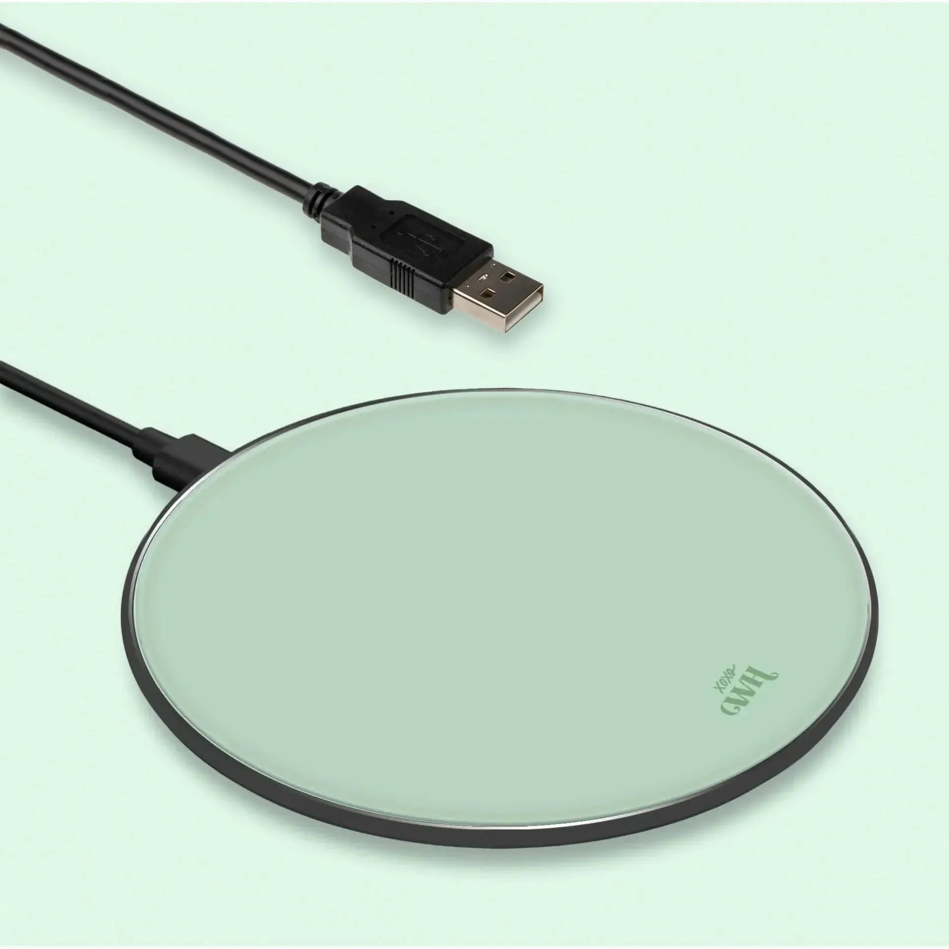 xoxo Wildhearts - Personalized Wireless Charger - Green