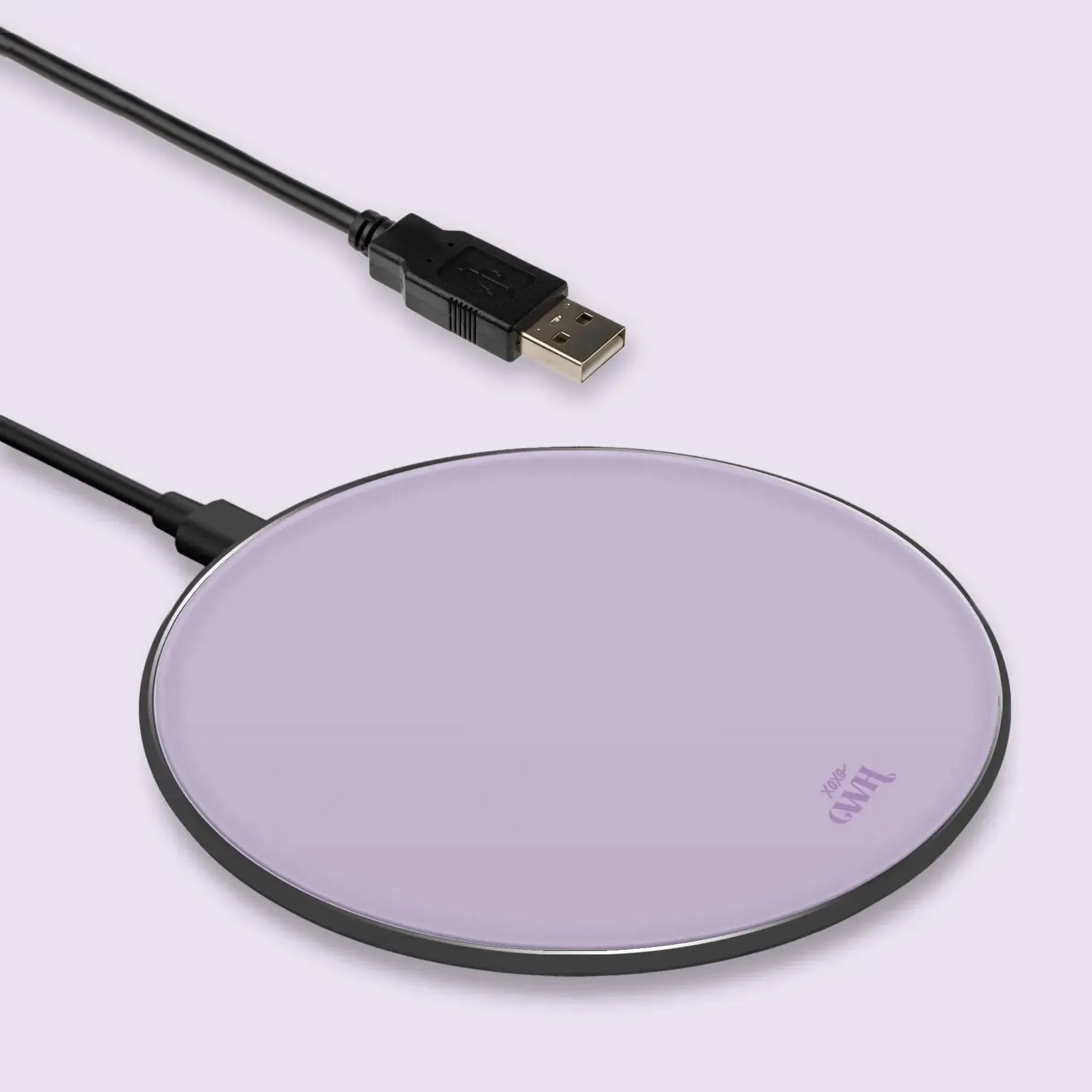 xoxo Wildhearts - Personalized Wireless Charger - Purple