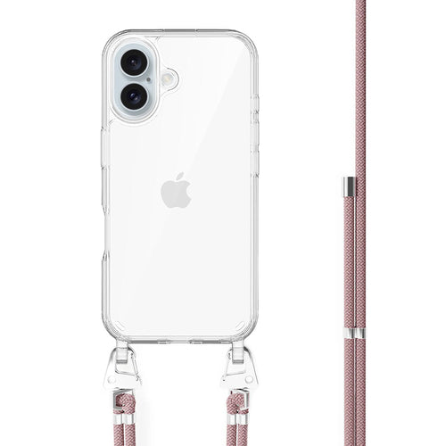xoxo Wildhearts - iPhone 16 - Pink Vibes Transparant Cord Case
