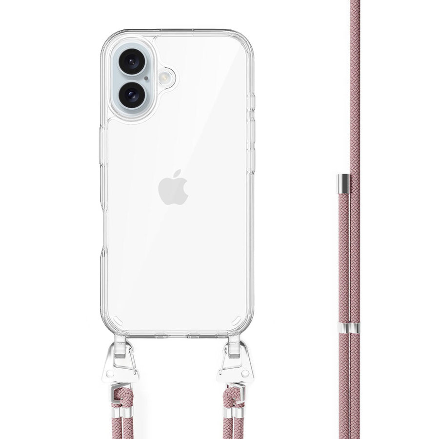 xoxo Wildhearts - iPhone 16 - Pink Vibes Transparant Cord Case