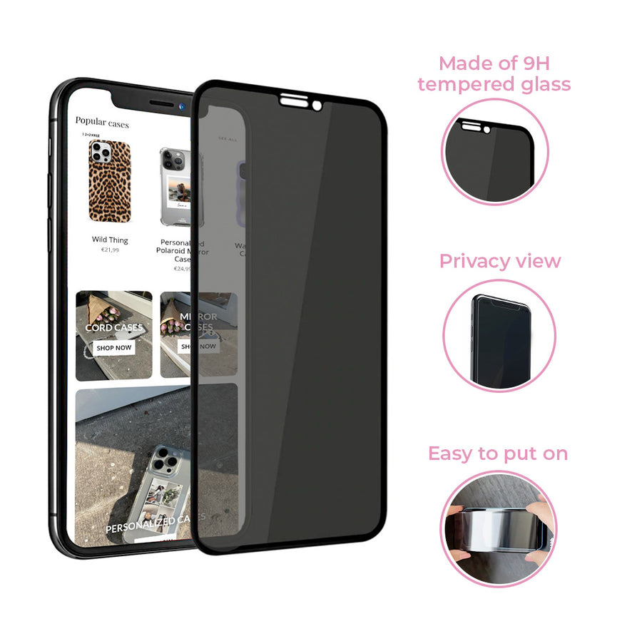 xoxo Wildhearts - iPhone Screen Protector (Privacy Glas)