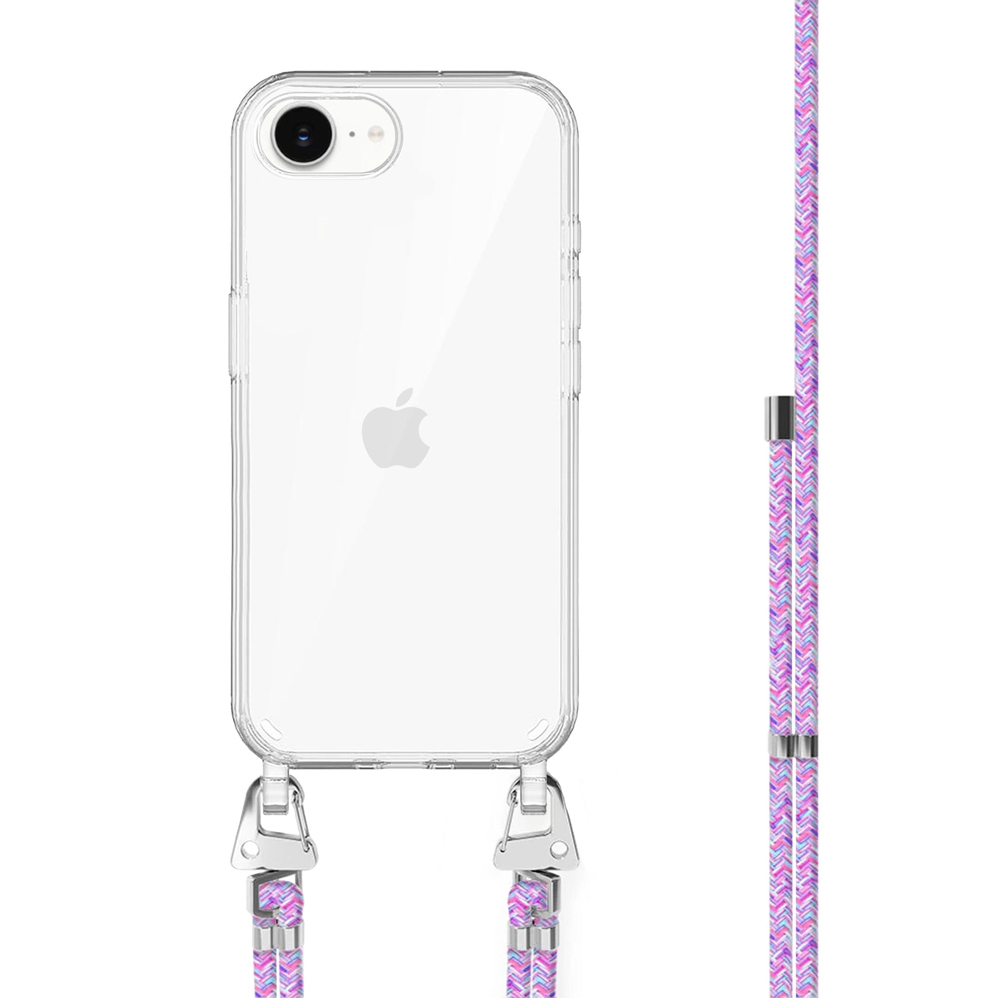 xoxo Wildhearts iPhone 17e - Purple Fever Transparant Cord Case