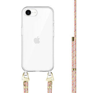 xoxo Wildhearts iPhone 16e - Rainbow Vibes Transparant Cord Case