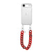 iPhone 17 Air - Red Roses Transparant Cord Case - Short Cord