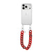 iPhone 17 Pro Max - Red Roses Transparant Cord Case - Short Cord