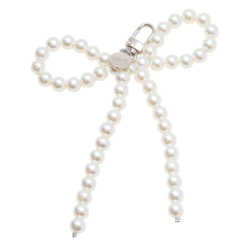 xoxo Wildhearts Bag Charm - Ribbon Pearl