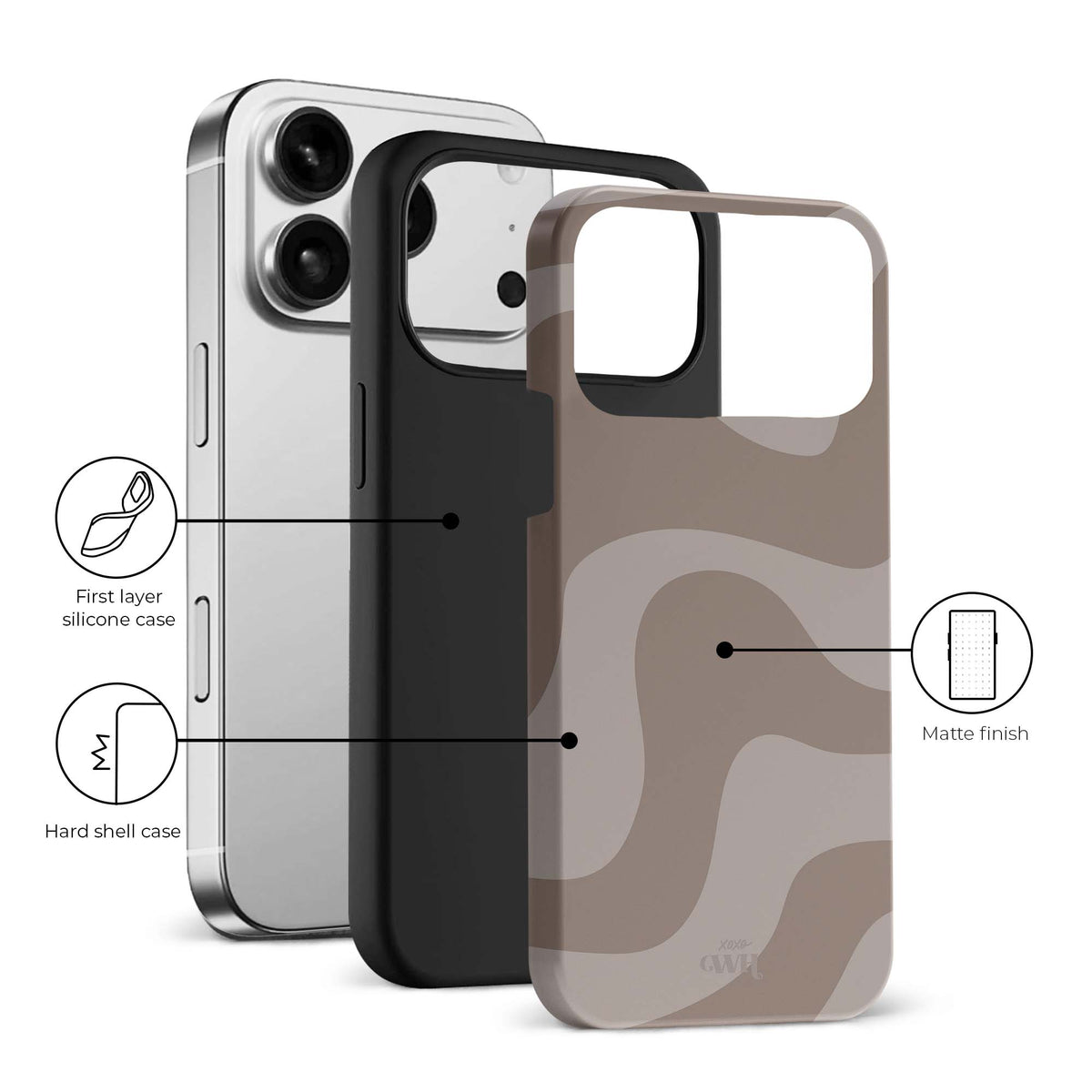 xoxo Wildhearts Ride With Me Brown - iPhone 17 Pro case