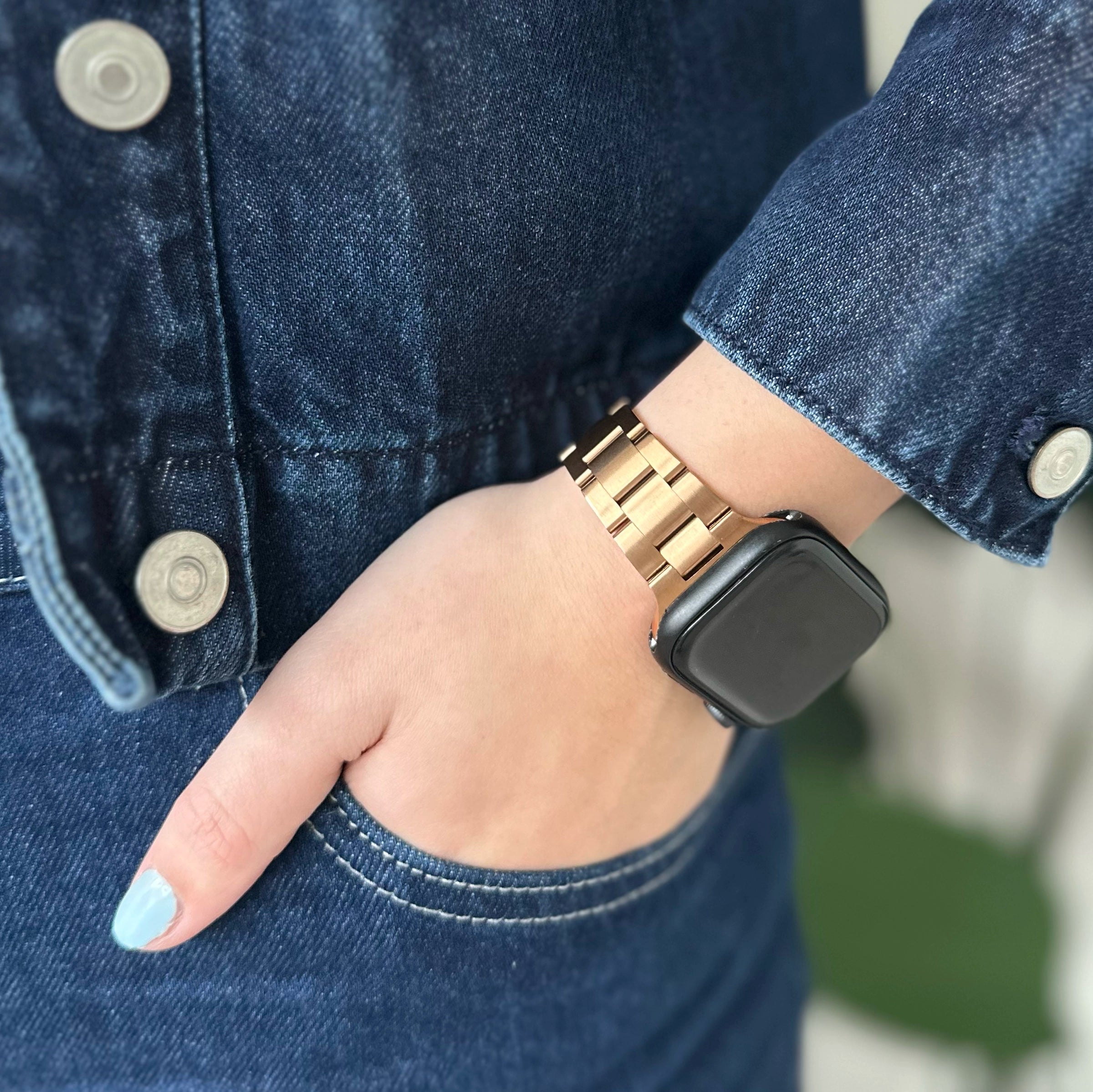 xoxo Wildhearts Apple Watch fijn stalen bandje (rosé goud) - 38/40/41/42mm