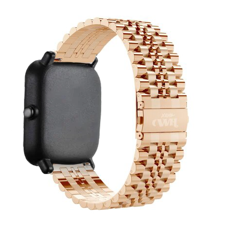xoxo Wildhearts - Amazfit GTS 4 (Mini) stalen bandje (rosé goud)